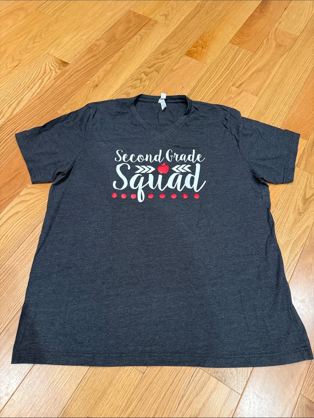 Second Grade Squad Women’s T‑Shirt in Charcoal